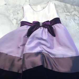 dress & purple cardigan size 3T